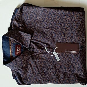 Consequence Men Shirt  With Stretch sz L
